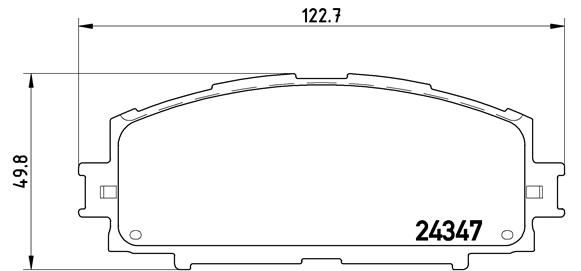 BREMBO P 83 086 Brake Pad Set, disc brake