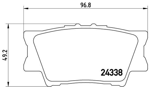 BREMBO P 83 089 Brake Pad Set, disc brake