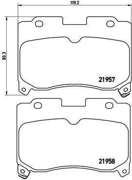 BREMBO P 83 090 Brake Pad Set, disc brake