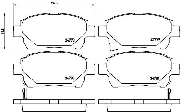 BREMBO P 83 097 Brake Pad Set, disc brake