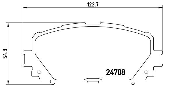 BREMBO P 83 101 Brake Pad Set, disc brake
