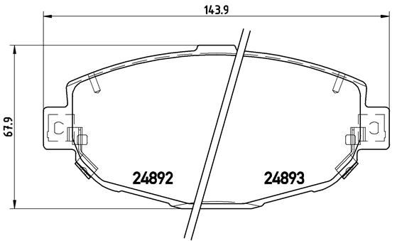 BREMBO P 83 104 Brake Pad Set, disc brake