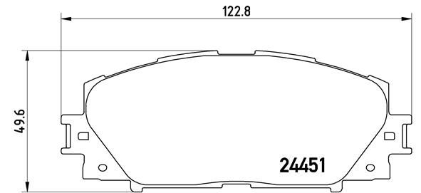 BREMBO P 83 106 Brake Pad Set, disc brake