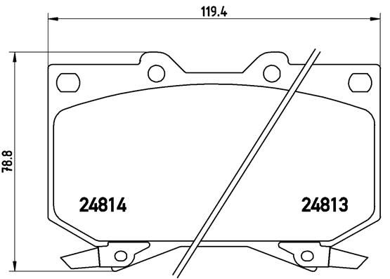BREMBO P 83 108 Brake Pad Set, disc brake