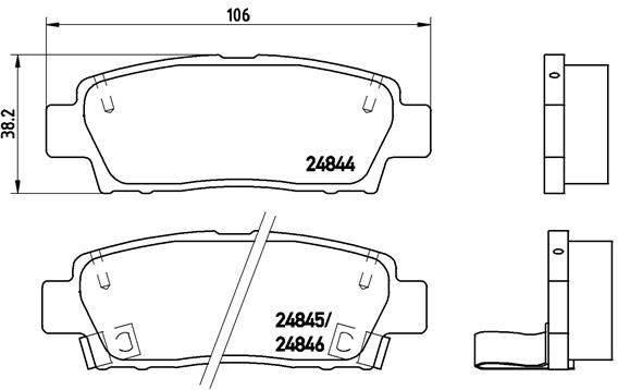 BREMBO P 83 111 Brake Pad Set, disc brake