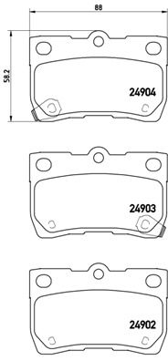 BREMBO P 83 113 Brake Pad Set, disc brake