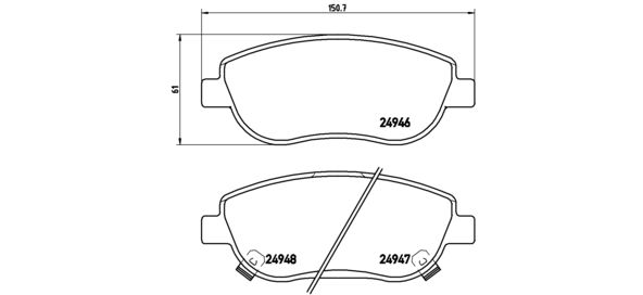 BREMBO P 83 115 Brake Pad Set, disc brake