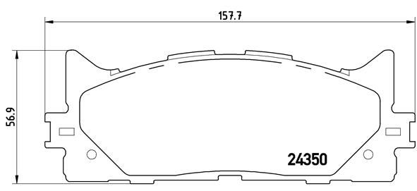 BREMBO P 83 117X Brake Pad Set, disc brake