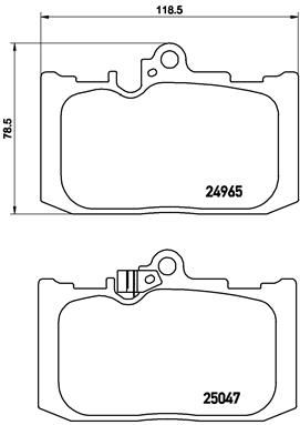BREMBO P 83 131 Brake Pad Set, disc brake