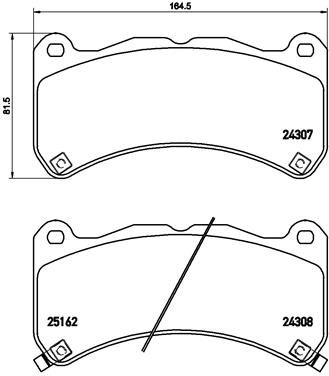 BREMBO P 83 146 Brake Pad Set, disc brake