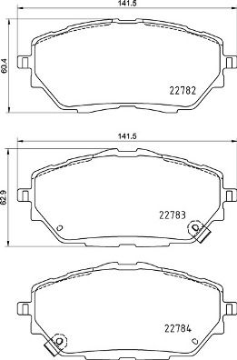 BREMBO P 83 171 Brake Pad Set, disc brake