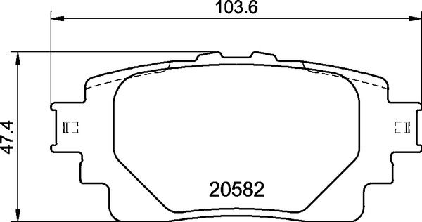 BREMBO P 83 174 Brake Pad Set, disc brake