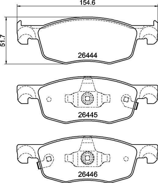 BREMBO P 83 185 Brake Pad Set, disc brake