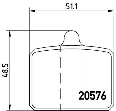 Brake Pad Set, disc brake BREMBO P 85 001