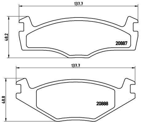 BREMBO P 85 005 Brake Pad Set, disc brake