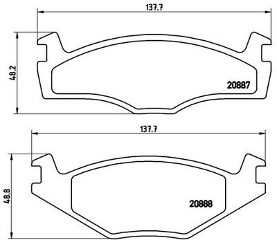 Brake Pad Set, disc brake BREMBO P 85 005