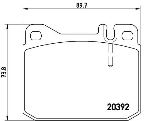 BREMBO P 85 007 Brake Pad Set, disc brake