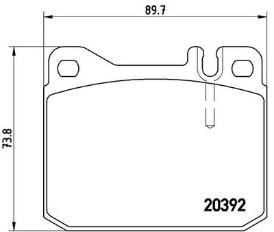 Brake Pad Set, disc brake BREMBO P 85 007