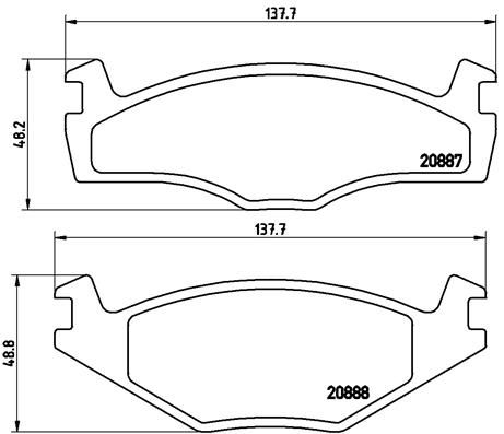 BREMBO P 85 012 Brake Pad Set, disc brake