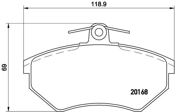 BREMBO P 85 015 Brake Pad Set, disc brake