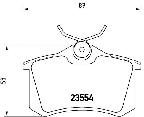 BREMBO P 85 017 Brake Pad Set, disc brake