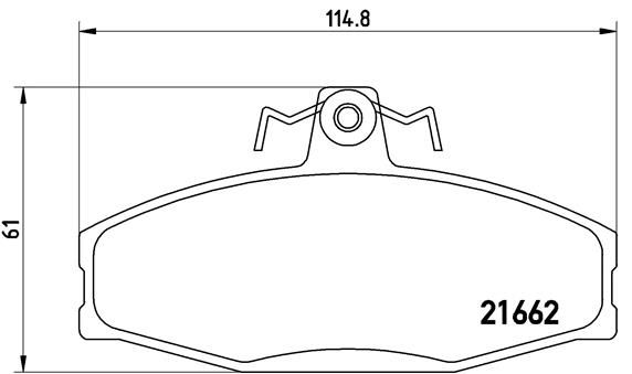 BREMBO P 85 022 Brake Pad Set, disc brake