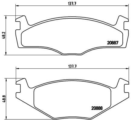 BREMBO P 85 024 Brake Pad Set, disc brake