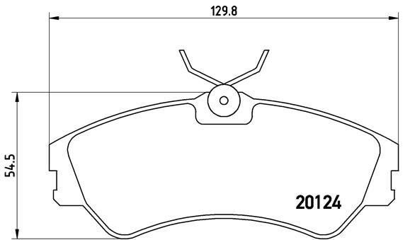 BREMBO P 85 028 Brake Pad Set, disc brake