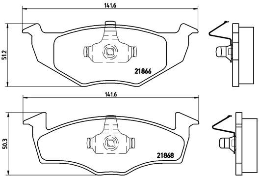 BREMBO P 85 031 Brake Pad Set, disc brake