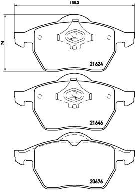 BREMBO P 85 036 Brake Pad Set, disc brake