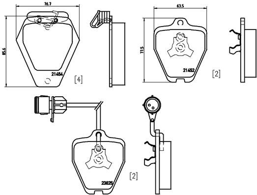 BREMBO P 85 038 Brake Pad Set, disc brake