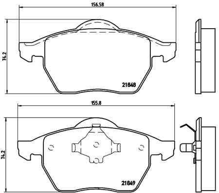 BREMBO P 85 039 Brake Pad Set, disc brake