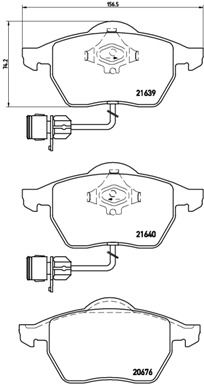 BREMBO P 85 040 Brake Pad Set, disc brake