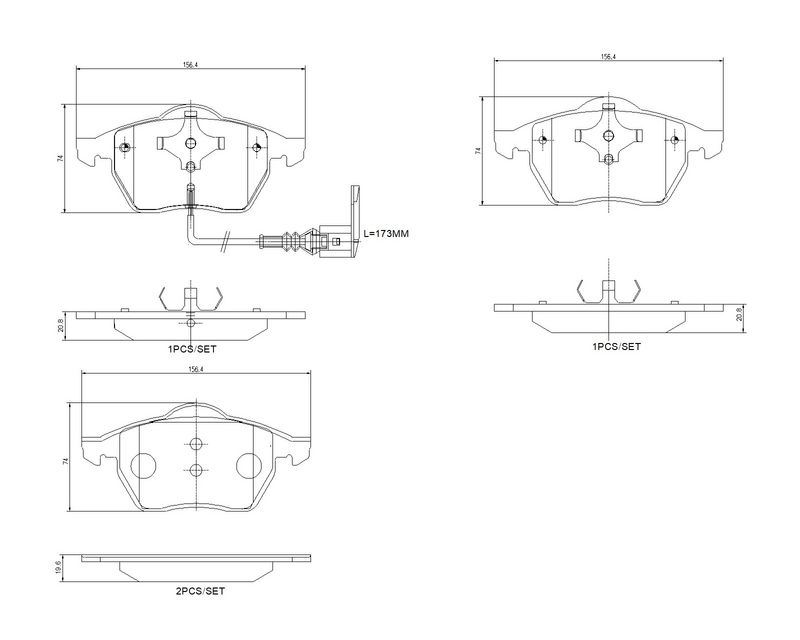 BREMBO P 85 045X Brake Pad Set, disc brake