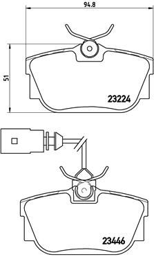 BREMBO P 85 046 Brake Pad Set, disc brake
