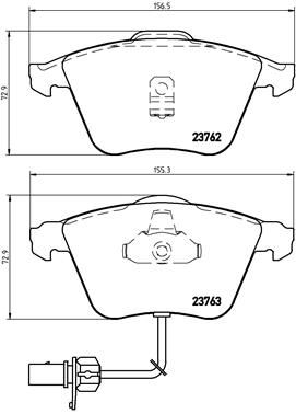 BREMBO P 85 056 Brake Pad Set, disc brake