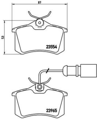 BREMBO P 85 058 Brake Pad Set, disc brake