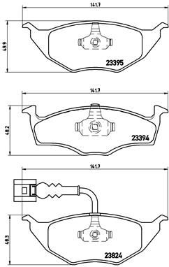 BREMBO P 85 063 Brake Pad Set, disc brake