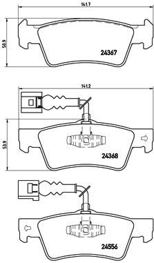 BREMBO P 85 068 Brake Pad Set, disc brake