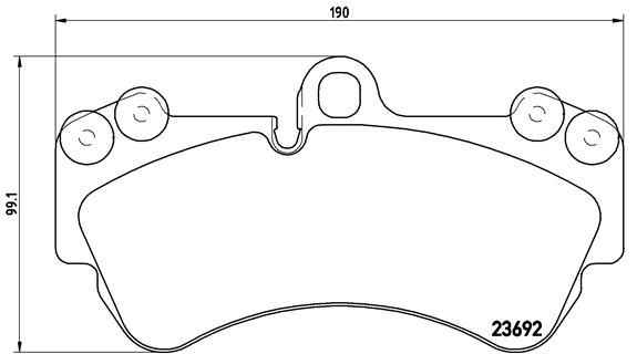 BREMBO P 85 069 Brake Pad Set, disc brake