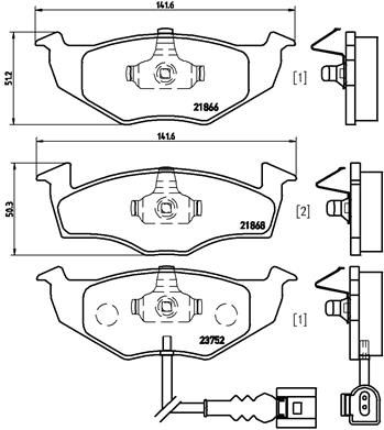 BREMBO P 85 071 Brake Pad Set, disc brake