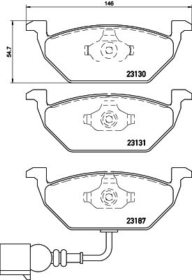 BREMBO P 85 072X Brake Pad Set, disc brake