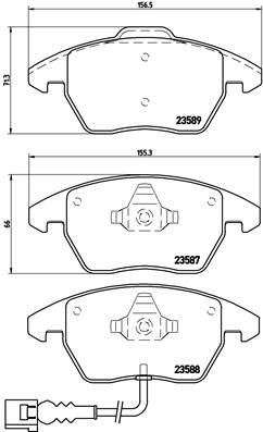BREMBO P 85 075 Brake Pad Set, disc brake