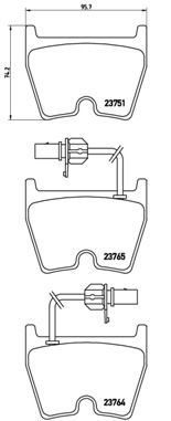 BREMBO P 85 078 Brake Pad Set, disc brake