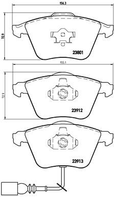 BREMBO P 85 079 Brake Pad Set, disc brake