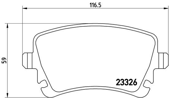 BREMBO P 85 083 Brake Pad Set, disc brake