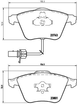 BREMBO P 85 084 Brake Pad Set, disc brake