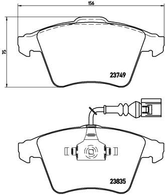 BREMBO P 85 090 Brake Pad Set, disc brake