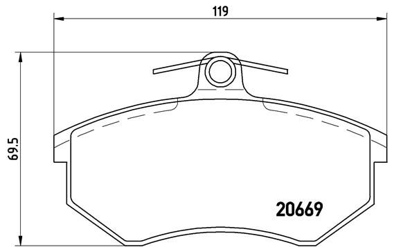 BREMBO P 85 092 Brake Pad Set, disc brake