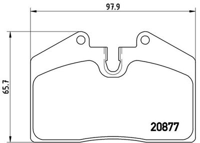 Brake Pad Set, disc brake BREMBO P 85 094